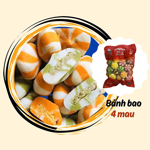 Bánh bao 4 màu