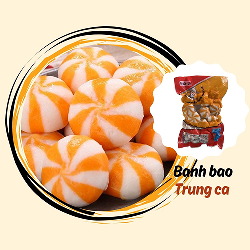 Bánh Bao Trứng Cá Hồi Gói 500g