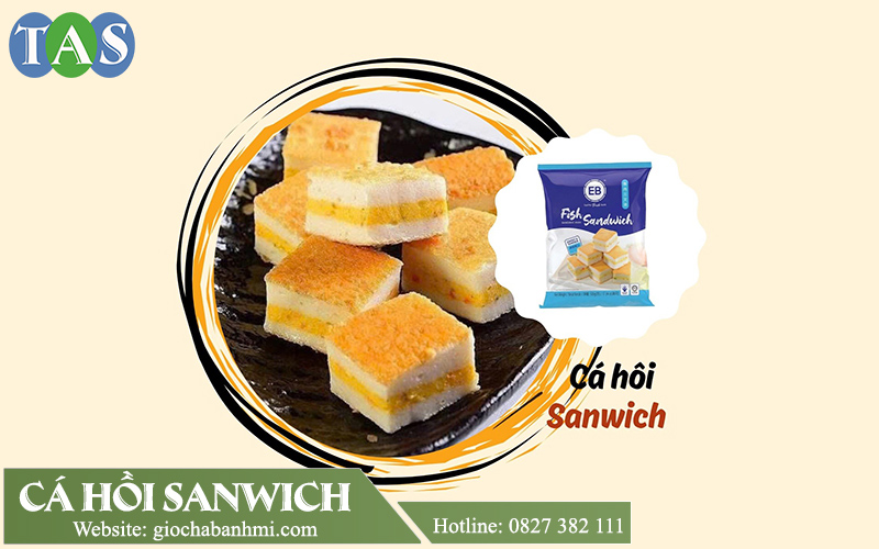 Cá hồi sandwich Ocean Ria: đóng gói 50 viên/kg