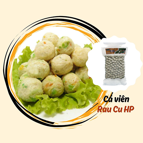 cá viên rau củ