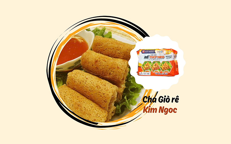 Chả giò: phổ biến 10K/xiên 3 cuốn