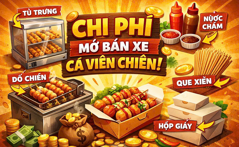 Chi phí mở bán xe cá viên chiên Chi phí mở bán xe cá viên chiên