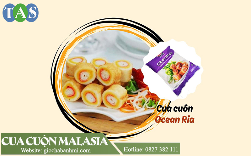 Cua cuộn Ocean Ria: đóng gói 100 viên/kg
