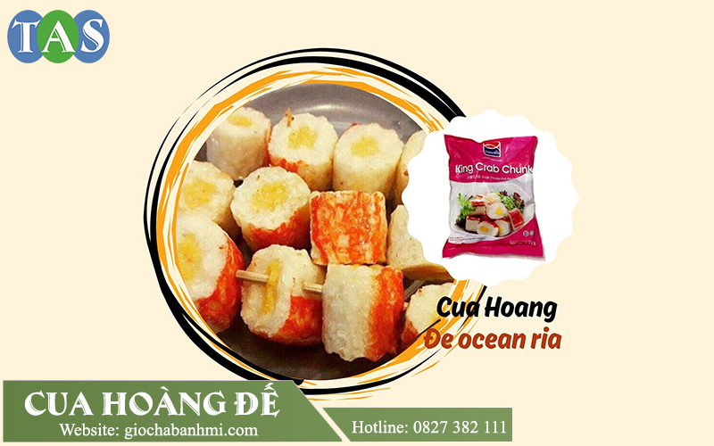Cua huỳnh đế Ocean Ria: đóng gói 100 viên/kg