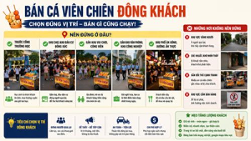 Cách bán cá viên chiên đông khách; 5 điểm mấu chốt khi lần đầu mở bán