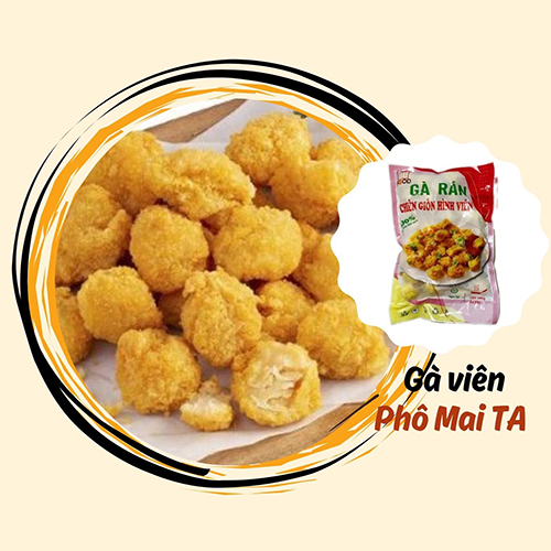 Gà viên phô mai Gà viên phô mai