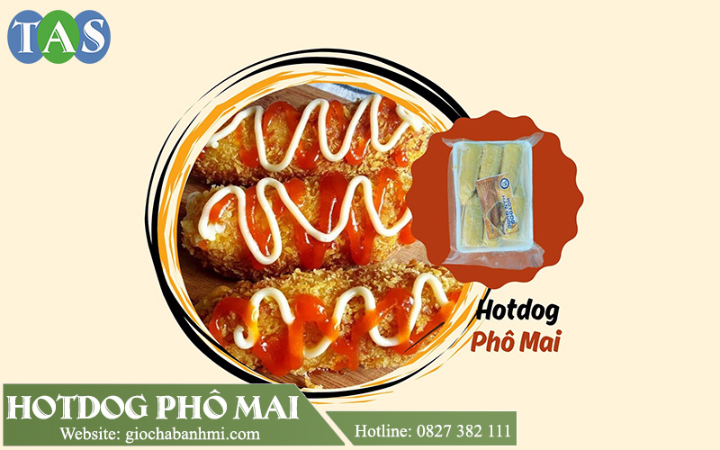 món hotdog phô mai