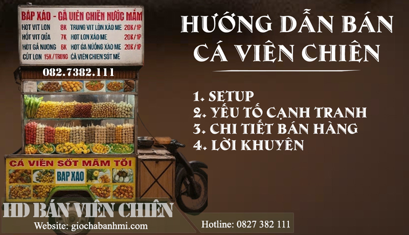 hướng dẫn cách bán cá viên chiên