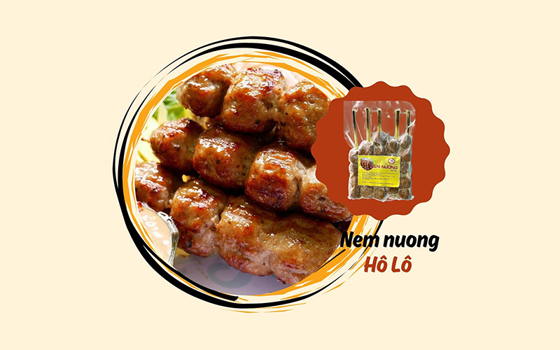 Nem nướng hồ lô