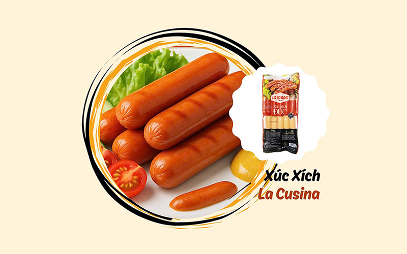 xúc xích đức LC Food gói 500g giá chỉ 47.500đ